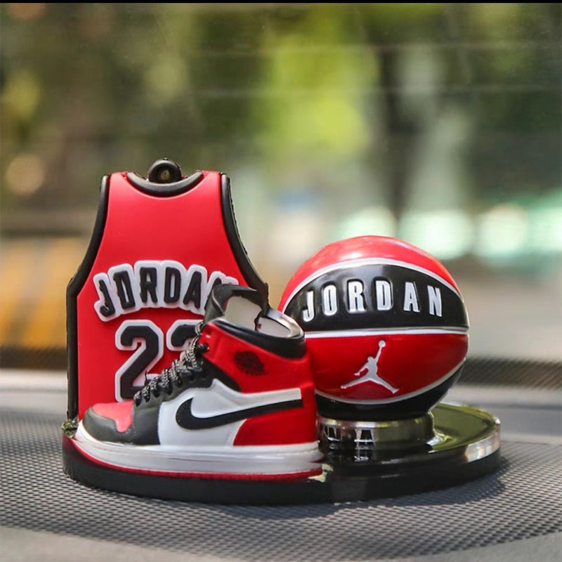 Load image into Gallery viewer, Car Dashboard Ornament Set Creative NBA Basketball Star Themed with Matching Interior Mat - i-Station Mobile Phone &amp; Electronic Device Repair and Accessories
