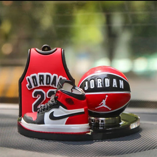 Car Dashboard Ornament Set Creative NBA Basketball Star Themed with Matching Interior Mat - i-Station Mobile Phone & Electronic Device Repair and Accessories