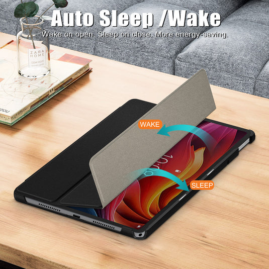 Lenovo Tab K11 Plus 11.45" 2024 (TB352FU/XU) - Silicone Triple-fold Intelligent Sleep Stand Series Case
