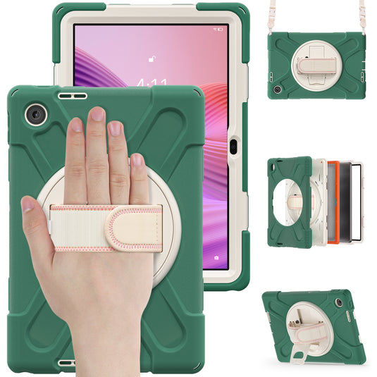 [Built-in Stand] Lenovo Tab 10.1" 2025 (TB311FU/TB311XU) - Kid Shockproof Heavy Duty Series Case With Shoulder Strap
