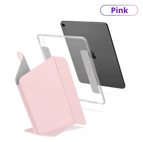 [Detachable][Magsafe Compatible] Apple iPad Air 4/5 10.9'' 4/5th Gen (2020/2022) Shaped Acrylic Rotating Case With Pen Slot