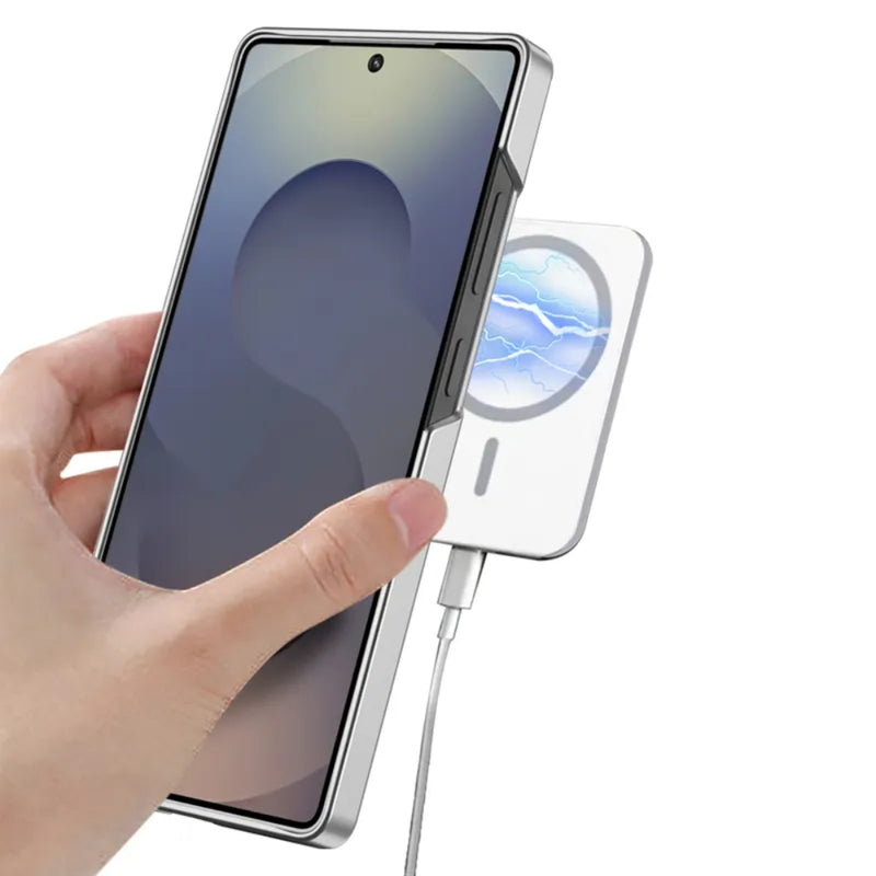 Load image into Gallery viewer, [Magsafe Compatible] Samsung Galaxy S23 Ultra 5G (SM-S918) - Metal Lens Protection Shockproof Kickstand Series Case
