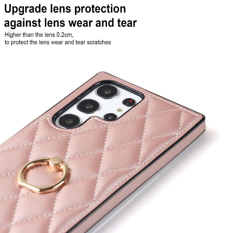 Load image into Gallery viewer, Samsung Galaxy S23(SM-S911)/FE(SM-S711)/Plus(SM-S916)/Ultra(SM-S918) - Full Soft Edge Diamond Shape Ring Essentials Series Case
