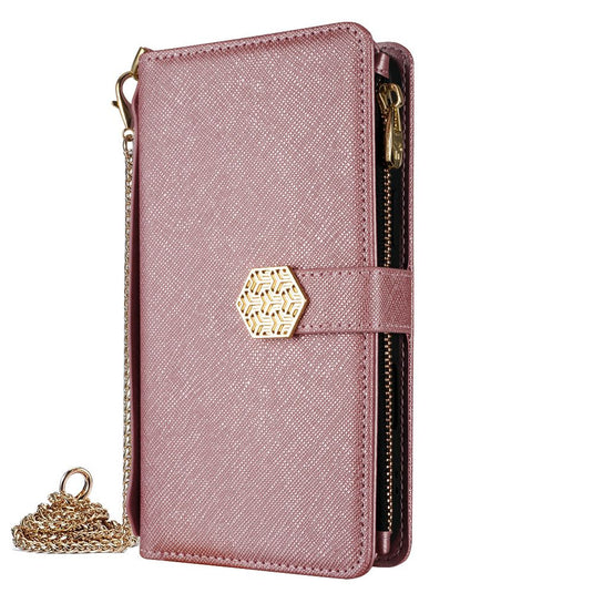 Sony Xperia 5 II - Women's Crossbody PU Leather Wallet Series Case With Metal Chain