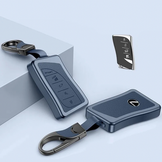 Lexus Aluminum Alloy Leather Car Key Fob Case Cover For ES200, ES300,  RX300, 350h, NX200, LX570