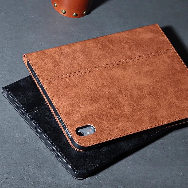 Load image into Gallery viewer, [With Pen Slot] Apple iPad Air 11-inch M2/M3/M4 (2024/2025/2026) - Full Coverage Shockproof Genuine Leather Case - i-Station Mobile Phone &amp; Electronic Device Repair and Accessories
