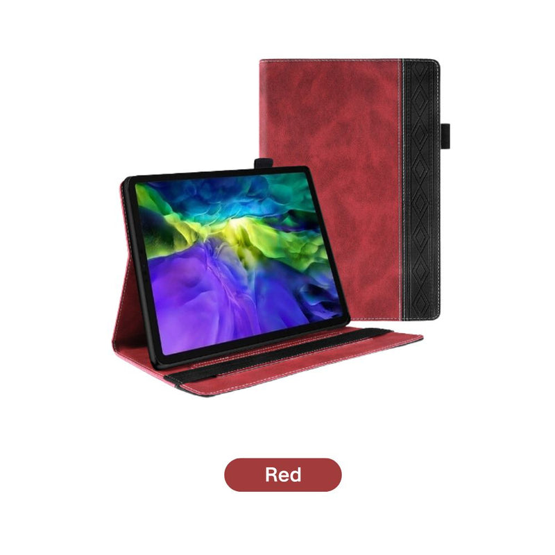 Load image into Gallery viewer, Apple iPad 9.7&quot; 5th/6th Gen (2017/2018) - Business Smart Sleep PU Leather Flip Case With Elastic Band and Stylus Loop
