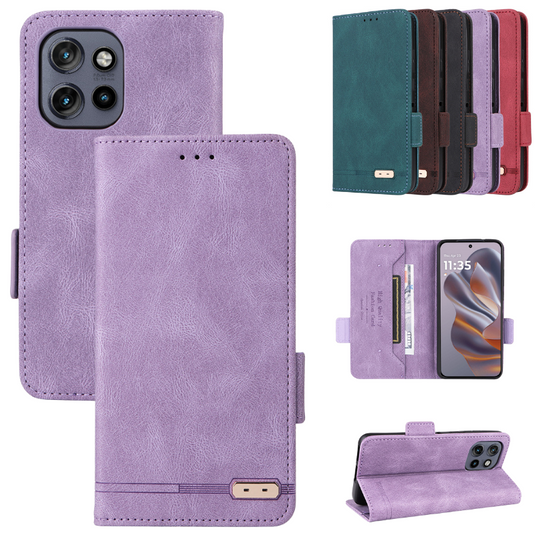 [Built-in Card Slot] Motorola Moto Edge 50 Neo Leather Flip Shockproof Essentials Series Case