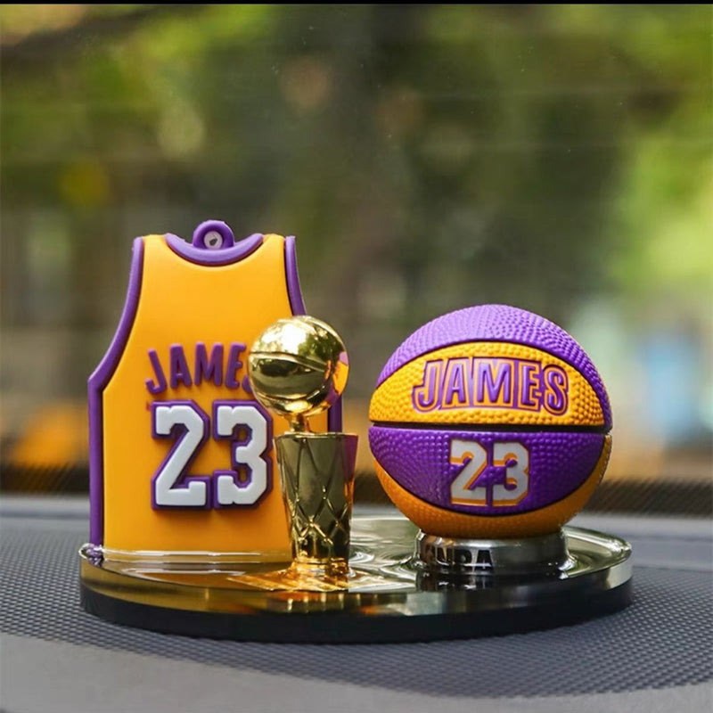 Load image into Gallery viewer, Car Dashboard Ornament Set Creative NBA Basketball Star Themed with Matching Interior Mat - i-Station Mobile Phone &amp; Electronic Device Repair and Accessories
