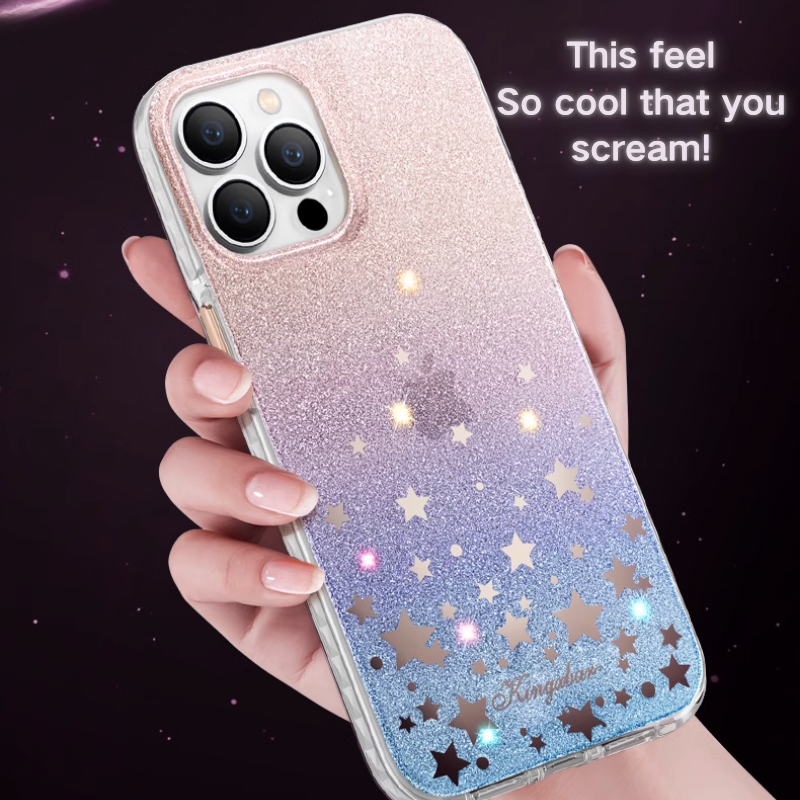 Load image into Gallery viewer, Apple iPhone 14/Plus/Pro/Pro Max Glitter Crystal Full-Cover Shockproof BlingBling Series Case
