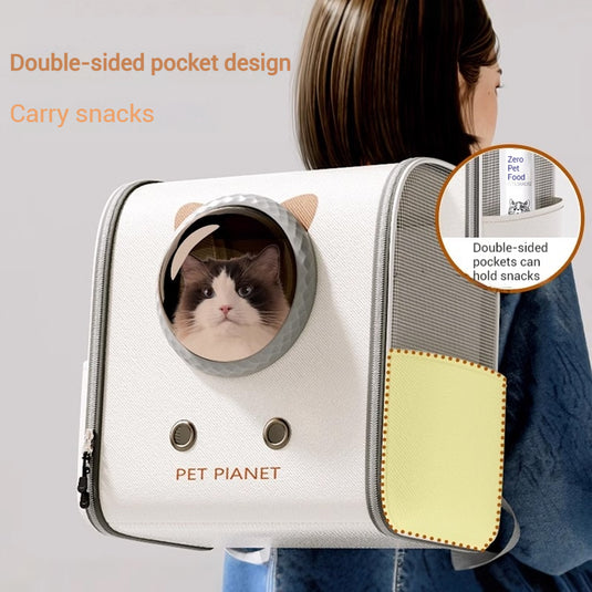 Space Capsule Large Capacity Pet Portable Backpack Shoulder Carrier Bag