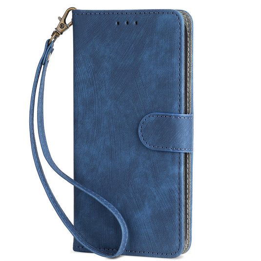 Sony Xperia 10 VI - Business PU Leather Wallet Series Stand Case With a lanyard