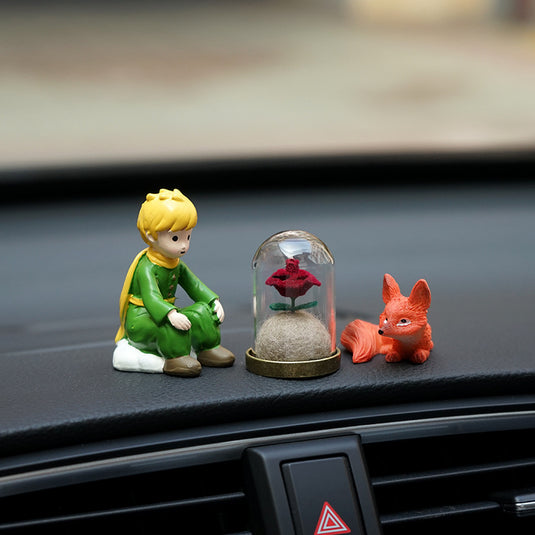 Mini Little Prince Car Dashboard Ornament Set – Cute Healing Style Interior Decoration Gift - i-Station Mobile Phone & Electronic Device Repair and Accessories