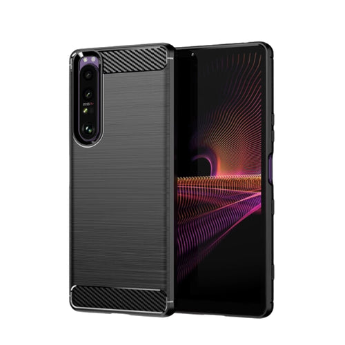 Sony Xperia 1 - Drawing Series Carbon Fiber Shockproof TPU Heavy Duty Series Case