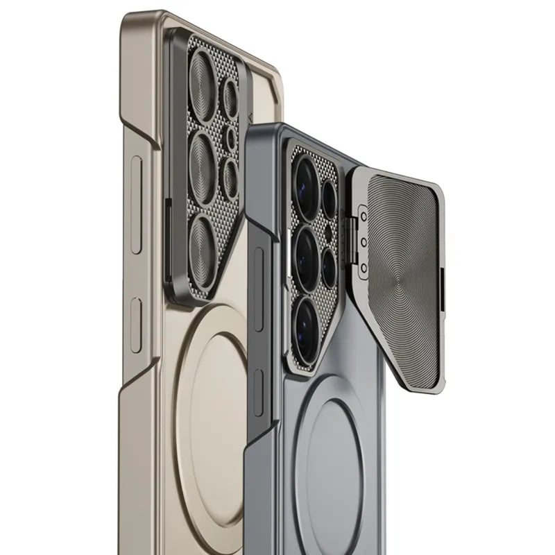 Load image into Gallery viewer, [Magsafe Compatible] Samsung Galaxy S23 Ultra 5G (SM-S918) - Metal Lens Protection Shockproof Kickstand Series Case
