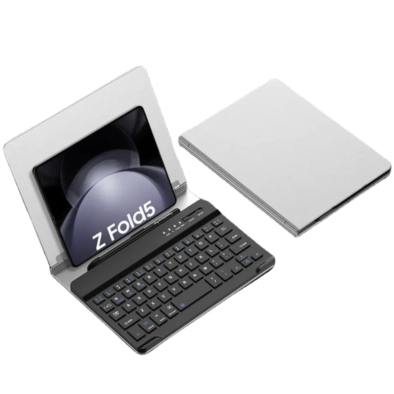 Load image into Gallery viewer, Samsung Galaxy Z Fold / Fold 2 / Fold 3 / Fold 4 - Bluetooth Wireless Keyboard Holder With Mouse and Capacitive Pen
