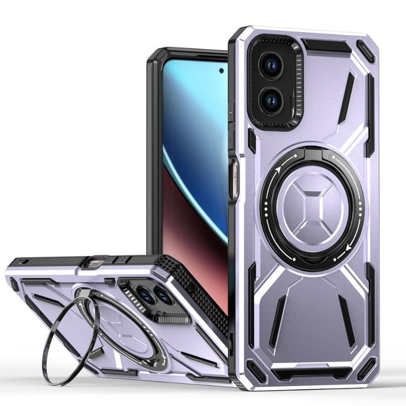 Load image into Gallery viewer, Motorola Moto Edge (2024) - Golden Armor Generation 2 Magnetic Stand Heavy Duty Series Case
