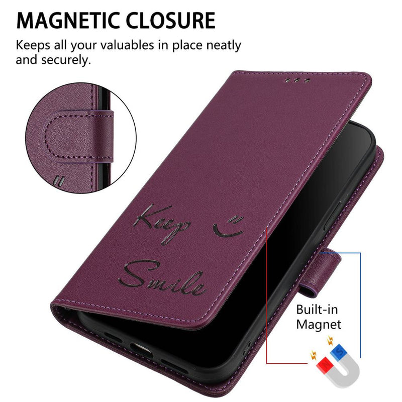 Load image into Gallery viewer, [With Card Slot] OPPO Reno 12 Pro 5G (CPH2629) - Fashion Smile PU Leather Wallet Series Stand Case With Lanyard
