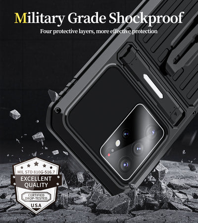 [With Metal Stand] Samsung Galaxy S23 Ultra 5G (SM-S918) - Shockproof Heavy Duty Series Case - i-Station Mobile Phone & Electronic Device Repair and Accessories