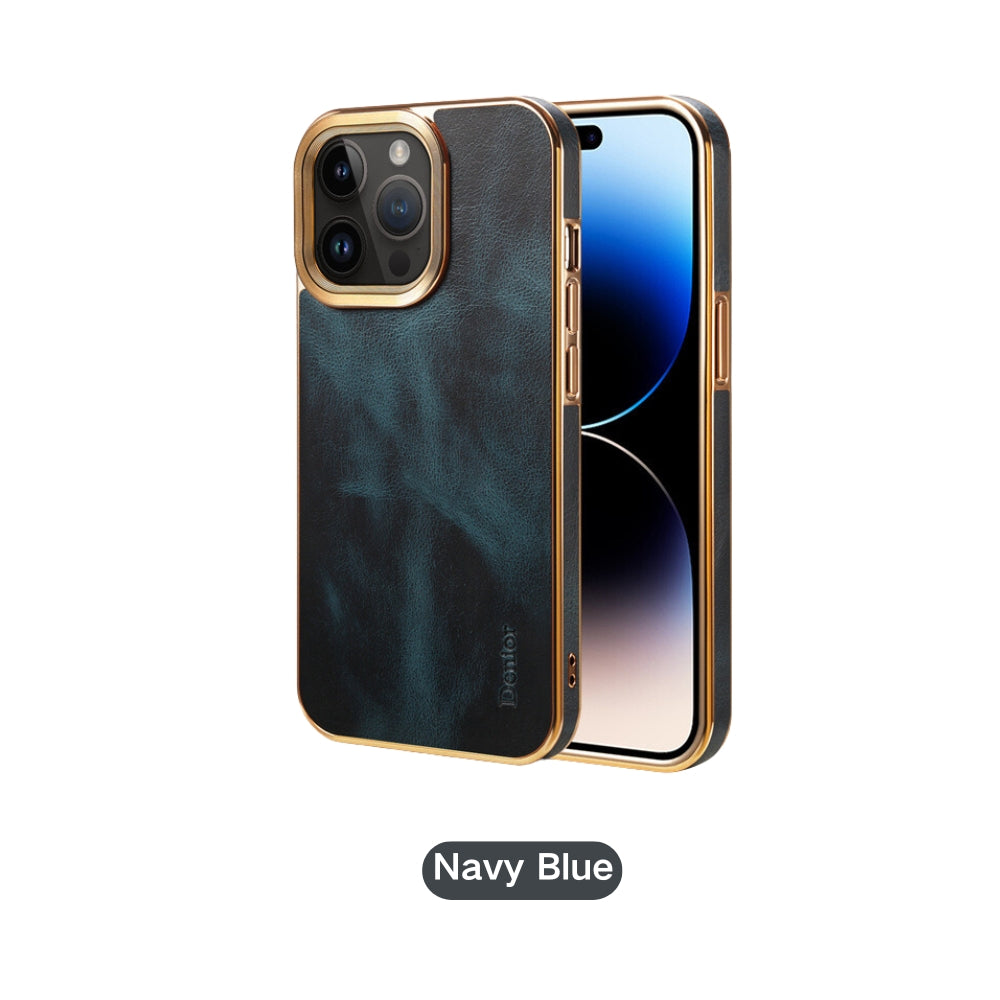 Apple iPhone 12/Pro/Max - Oil Waxed Full Grain Anti-Scratch Shockproof Drop Proof Genuine Leather Series Case - i-Station Mobile Phone & Electronic Device Repair and Accessories
