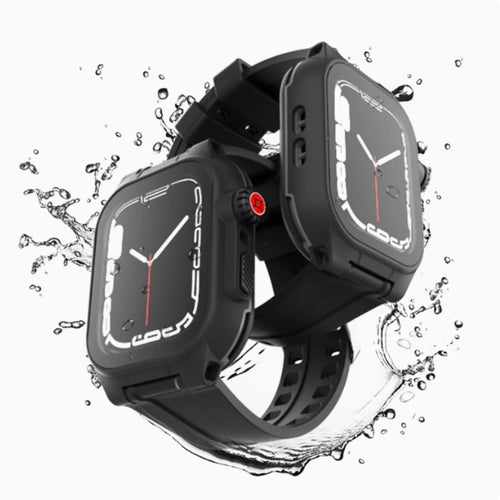 [IP68 Waterproof] Apple Watch Series 4/5/6/SE/7/8/9 41mm 44mm 45mmm - All-in-One Diving & Rainproof Waterproof Watch Band With Shell & Film