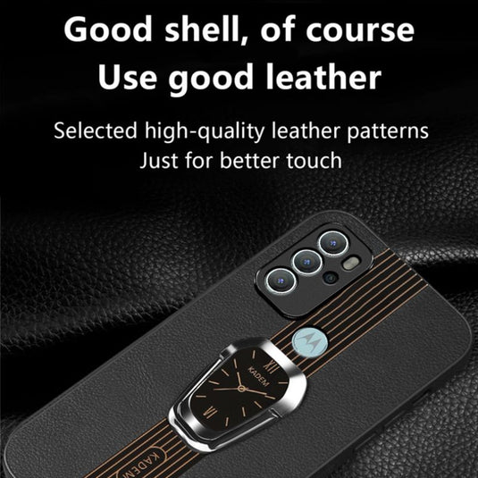 [Built-in Stand] Motorola Moto G60/G40 Fusion - Iron Man Car Magsafe Compatible Genuine Leather Series Stand Case