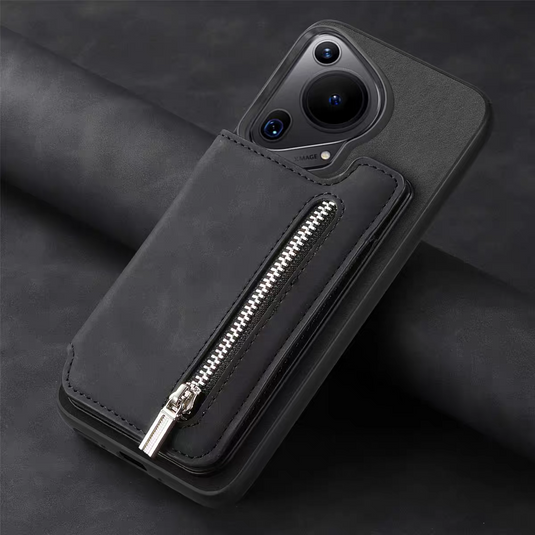 [With Card Solt] Huawei Pura 70/Ultra/Pro/Pro+ Full-coverage Leather Shockproof Wallet Series Case