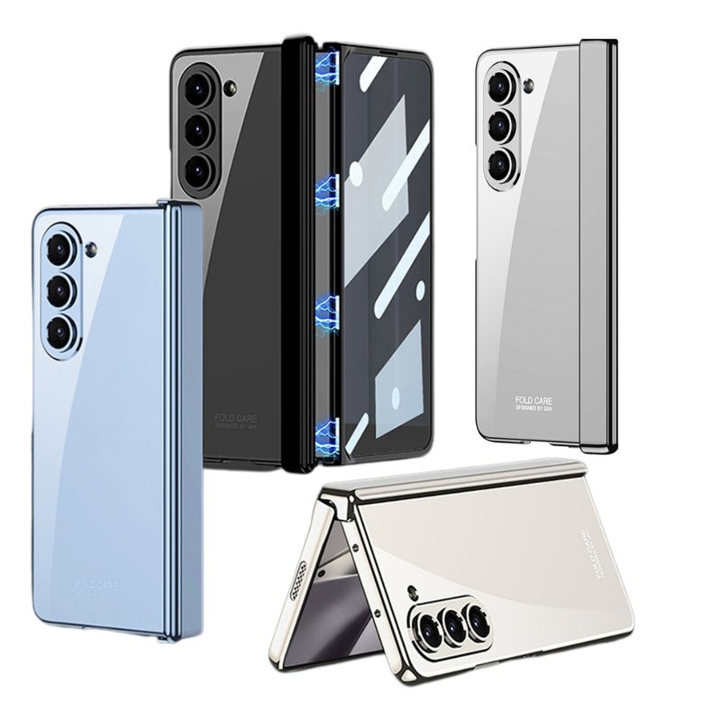 Load image into Gallery viewer, Samsung Galaxy Z Fold 5(SM-F946) - Hinged Foldable Full Coverage Transparent Shockproof Protective Case
