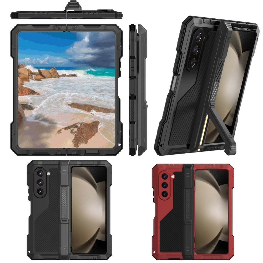[With Invisible bracket] Samsung Galaxy Z Fold 5(SM-F946) - 360 Degree Full Coverage Military Grade Shockproof Phone Case - i-Station Mobile Phone & Electronic Device Repair and Accessories