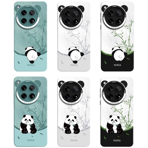 OnePlus 12 (PJD110, CPH2573, CPH2581, CPH2583) - Creative Panda Silicone Fashion Case