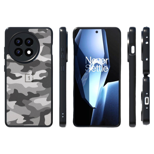 OnePlus 13 - Transparent Camouflage Shockproof Protective Case