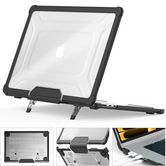 MacBook Air 15.3" M2 & M3 2023 & 2024 (A2941 & A3114) - Full Coverage Shockproof Foldable Stand Protective Case