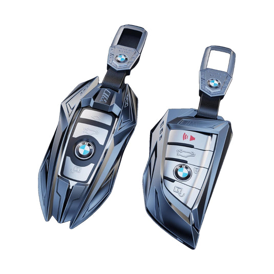 BMW Mecha Style Zinc Alloy Key Case For 1, 3, 5, 7 Series,X1, X3, X5, X6, X7