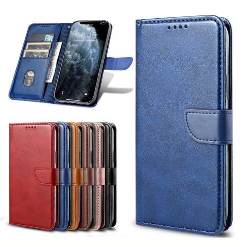 [With Card Slot] OPPO Reno12 / Pro - Leather Material Flip Cover Shockproof Phone Case