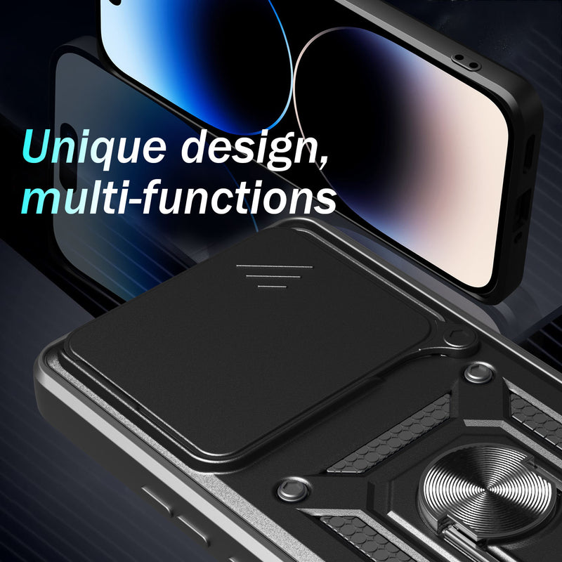 Load image into Gallery viewer, [Built-in Metal Kickstand][With Lens Cover] Nothing CMF Phone 1 Full-Cover Shockproof Protective Case
