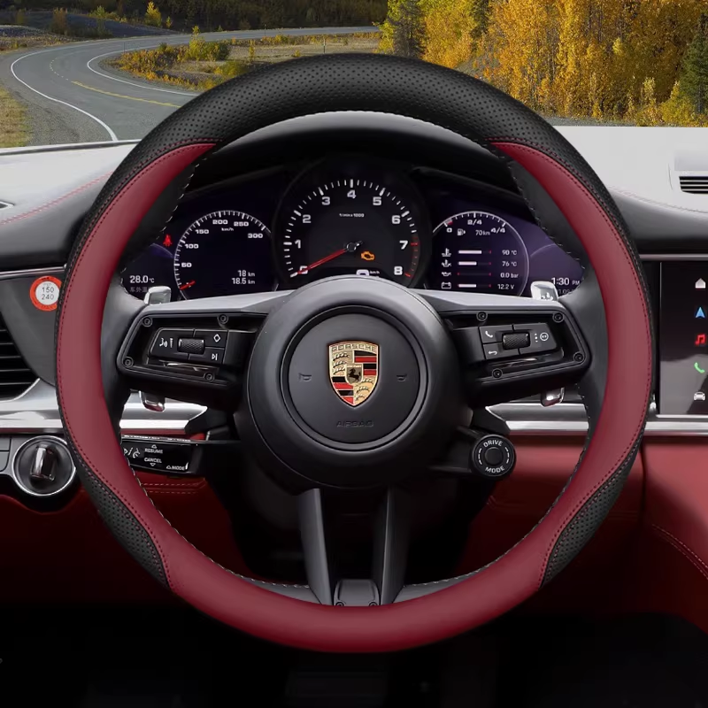 Load image into Gallery viewer, Porsche Ultra-Thin Anti-Slip Steering Wheel Cover For Taycan, Cayenne, Macan, Panamera, 718 - i-Station Mobile Phone &amp; Electronic Device Repair and Accessories
