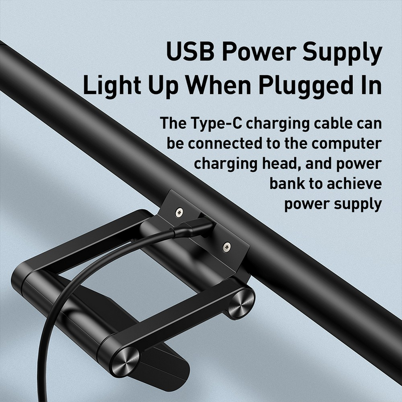 Load image into Gallery viewer, Baseus i-wok Series USB Asymmetric Light Source Screen Hanging Light (Fighting) Pro - Black - i-Station Mobile Phone &amp; Electronic Device Repair and Accessories
