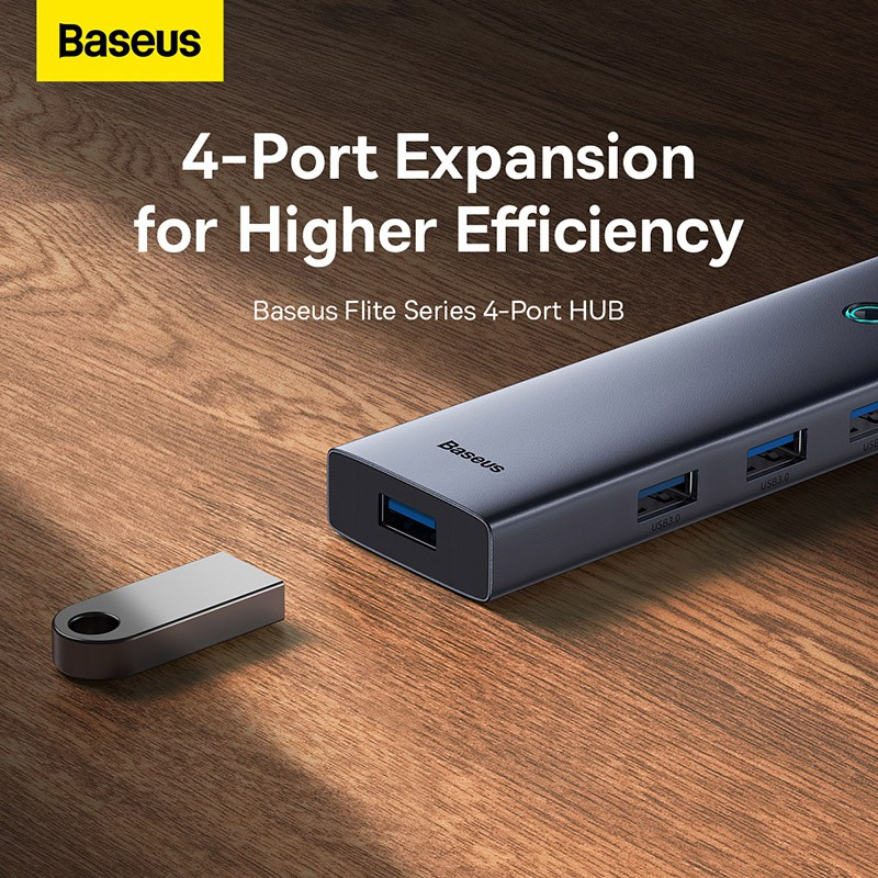 Load image into Gallery viewer, Baseus Flite Series 4-Port HUB Docking Station (USB-A to to USB3.0*4) - i-Station Mobile Phone &amp; Electronic Device Repair and Accessories
