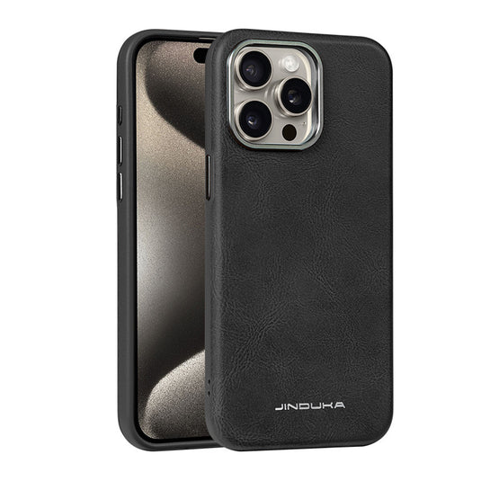 Apple iPhone 17/Air/Pro/Max - Business Retro Shockproof Leather Shockproof Case