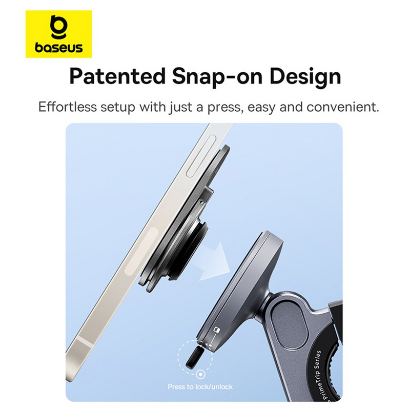 Load image into Gallery viewer, Baseus PrimeTrip Series Stick-on Type Bike Phone Mount-Cosmic Black
