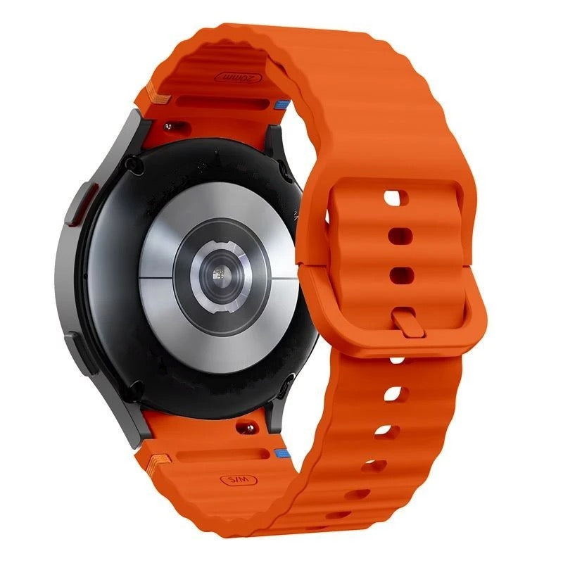 Load image into Gallery viewer, Samsung Galaxy Watch FE - Wavy Pattern Colored Silicone Breathable Watch Band - i-Station Mobile Phone &amp; Electronic Device Repair and Accessories
