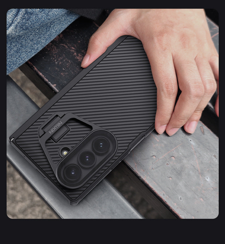 Load image into Gallery viewer, [Magsafe Compatible][Built-in Lens Cover] Samsung Galaxy Z Fold7 NILLKIN Folding Stand Shockproof Case
