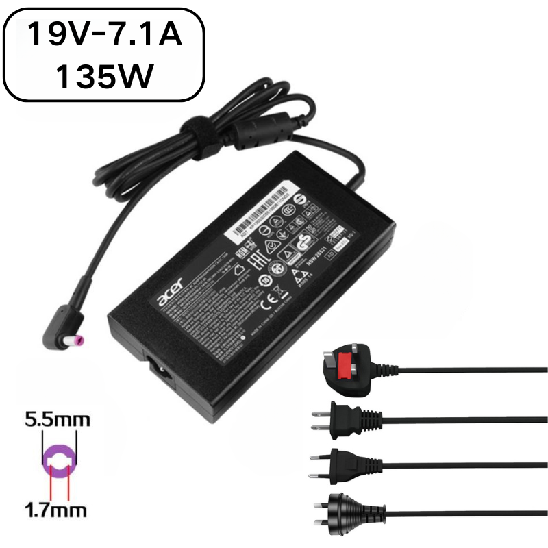 Load image into Gallery viewer, [19V-7.1A/135W][5.5x1.7] Acer Nitro 5 AN515-51 N19C5 &amp; Aspire VN7-591 AC Power Supply Adapter Charger - i-Station Mobile Phone &amp; Electronic Device Repair and Accessories
