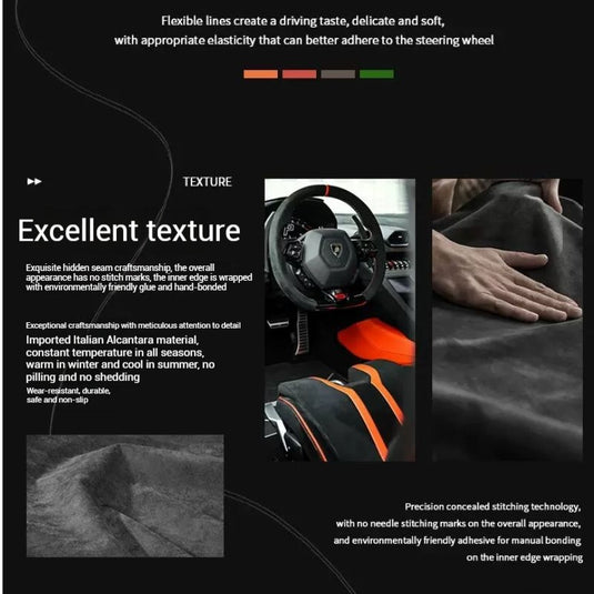 [38 CM] Lexus Suede Car Steering Wheel Covers With Logo For ES200, ES300h, RX300, NX200, CT200 - i-Station Mobile Phone & Electronic Device Repair and Accessories
