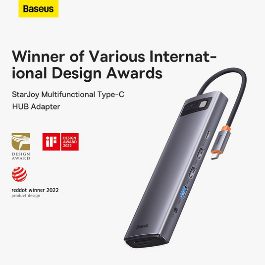 Baseus Metal Gleam Series 12-in-1 Multifunctional Type-C HUB Docking Station (Type-C to HDMI*1+USB3.1*2+USB3.0*2+Type-C3.1*1+PD*1+RJ45*1+SD/TF*1+DP*1+3.5mm*1) - i-Station Mobile Phone & Electronic Device Repair and Accessories