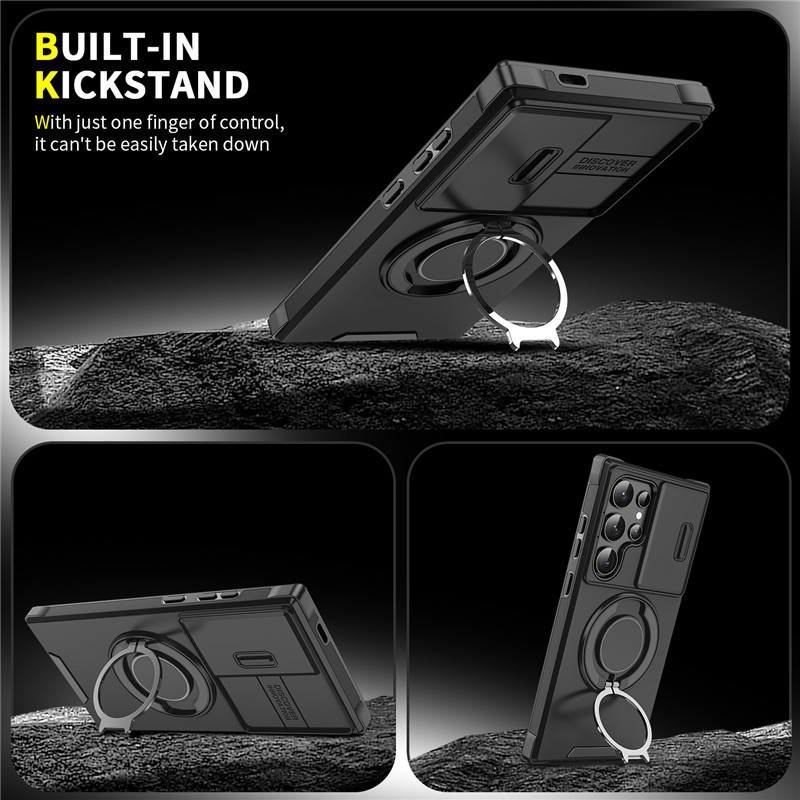 Load image into Gallery viewer, [Built-in Kickstand] Samsung Galaxy S25 FE (SM-S731) - Rugged Shockproof Heavy Duty Series Case
