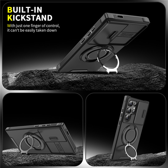 [Built-in Kickstand] Samsung Galaxy S25 FE (SM-S731) - Rugged Shockproof Heavy Duty Series Case