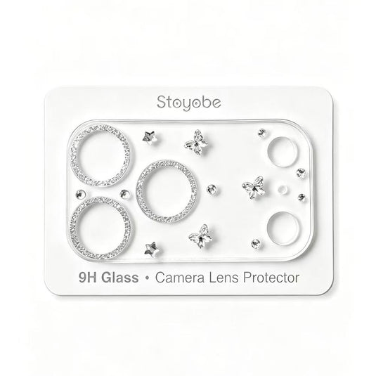 Apple iPhone 17 Pro - Back Rear 9H Tempered Glass Luxury Crystal Diamond Camera Lens Protector