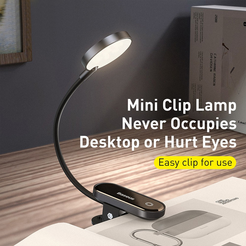 Load image into Gallery viewer, Baseus Comfort Reading Mini Clip Lamp - Dark Gray - i-Station Mobile Phone &amp; Electronic Device Repair and Accessories
