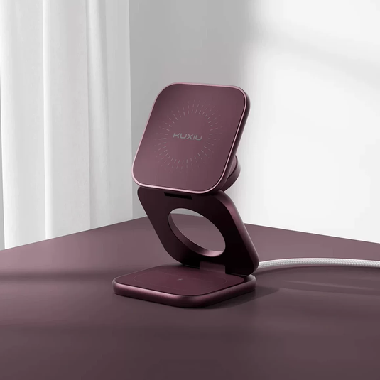 KUXIU X40 Turbo 25W Qi2.2 Magnetic 3-in-1 Foldable Wireless Charger for iPhone, Apple Watch & AirPods - i-Station Mobile Phone & Electronic Device Repair and Accessories